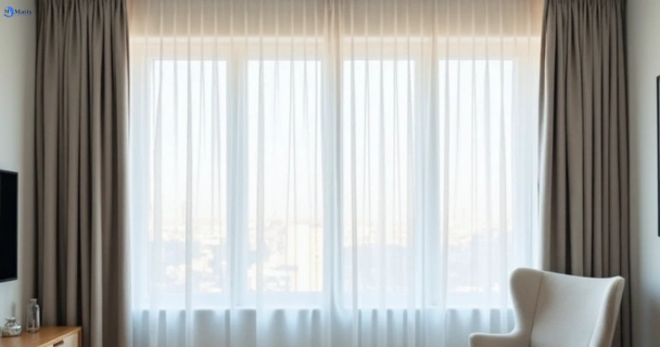 Freshly steam cleaned curtains in wakerley QLD